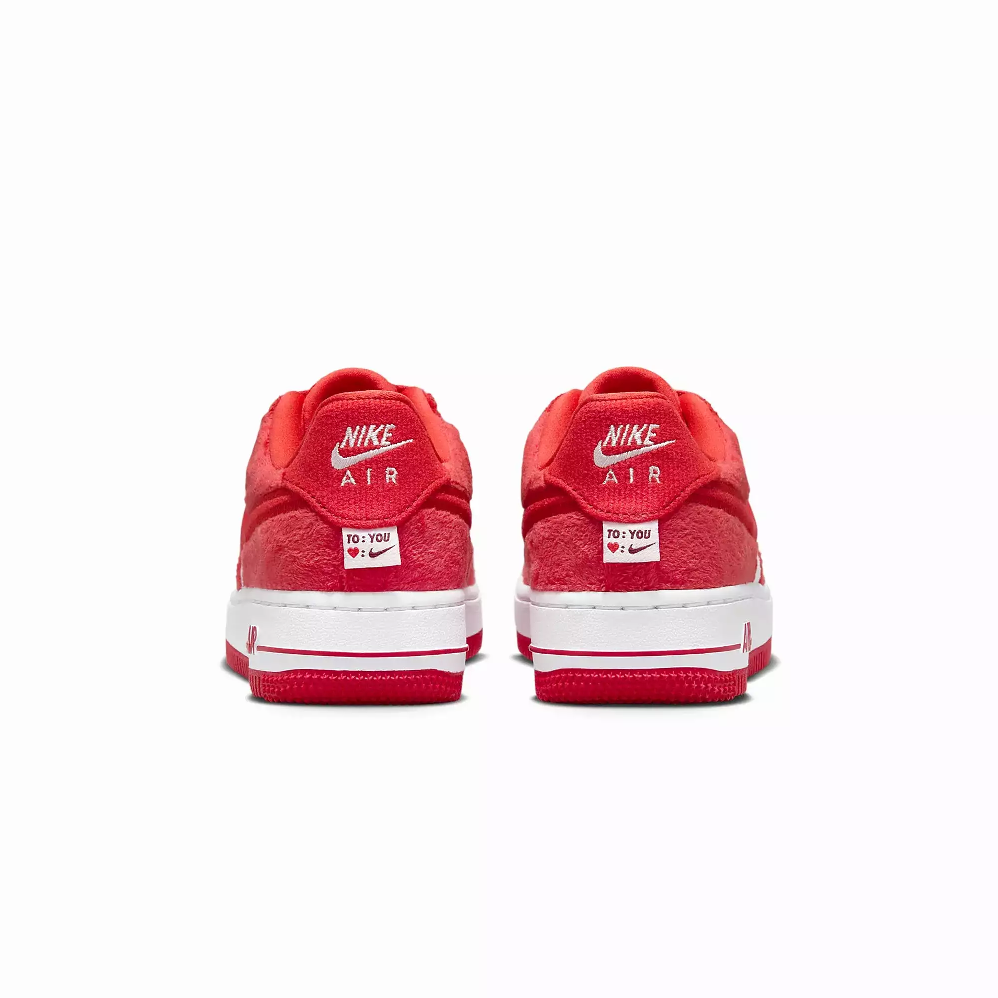 AIR FORCE 1 (GS) 'FIRE RED/LT CRIMSON-WHITE-PINK FOAM'