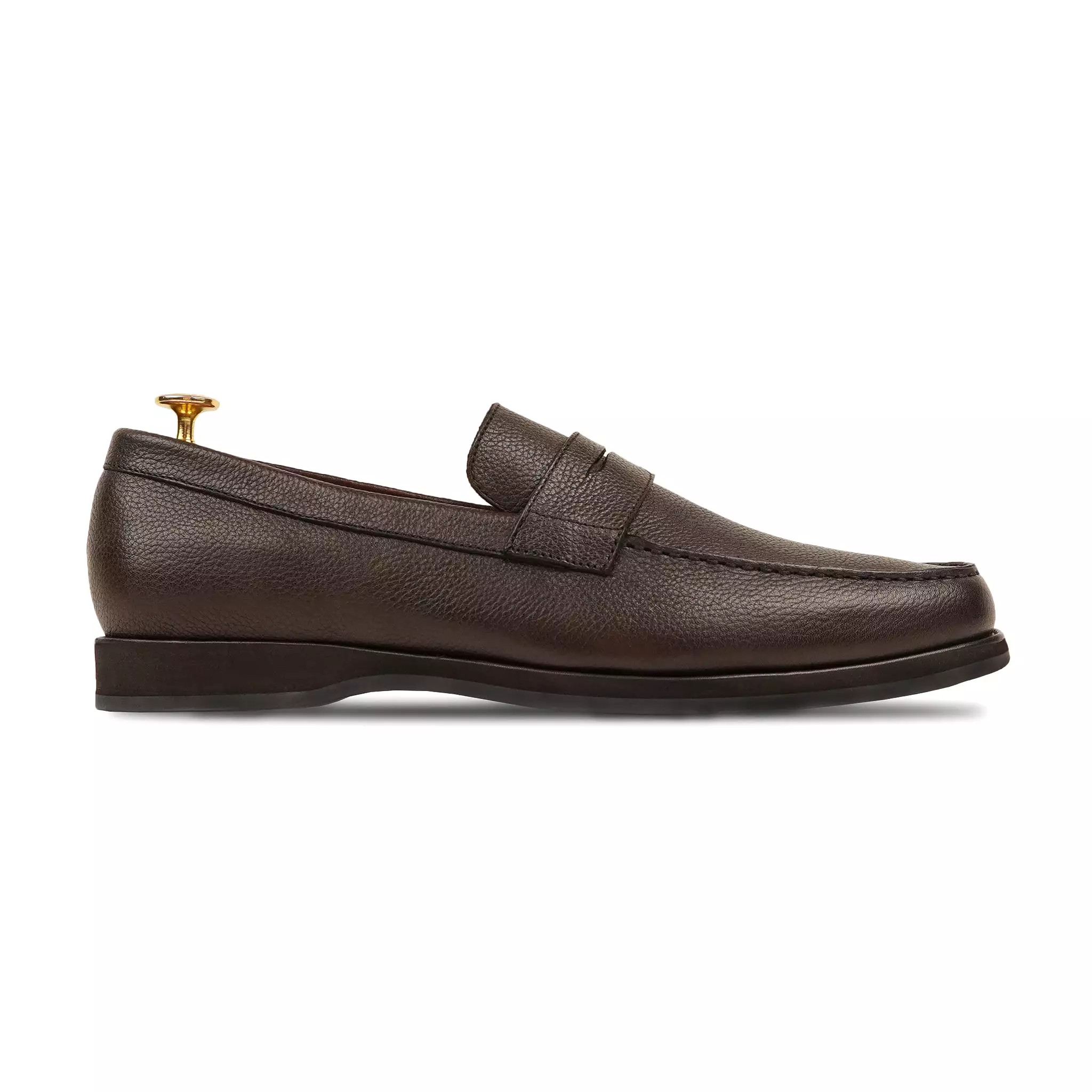 ASADOR - DARK BROWN PEBBLE GRAIN LOAFER