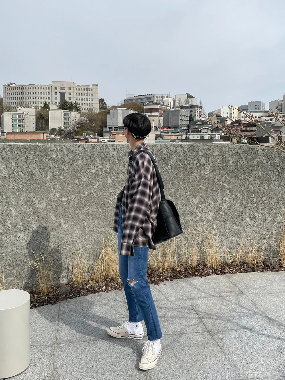 ASCLO  |Glen Patterns Other Plaid Patterns Unisex Street Style