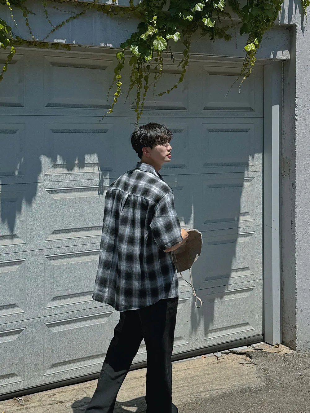 ASCLO  |Other Plaid Patterns Unisex Street Style Cotton