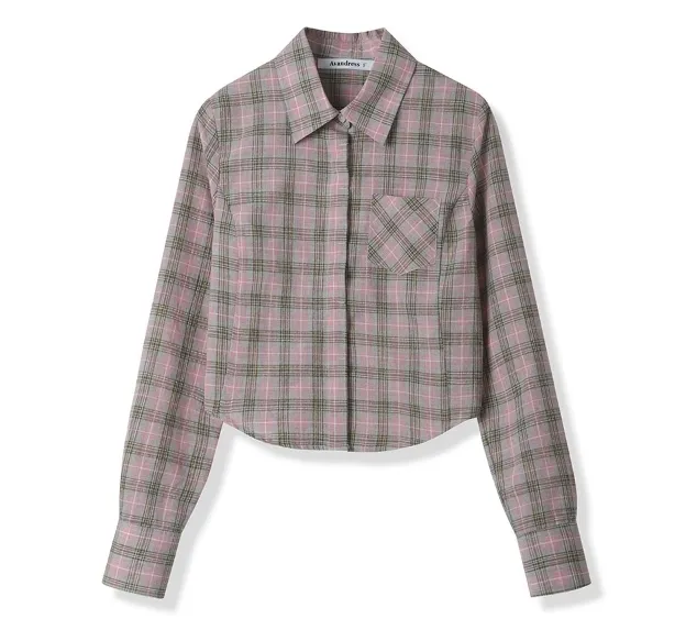 AVANDRESS  |Other Plaid Patterns Casual Style Street Style Long Sleeves