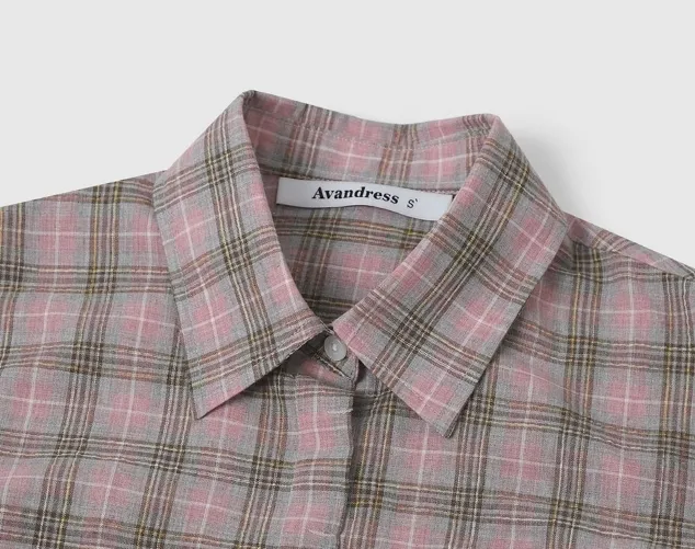 AVANDRESS  |Other Plaid Patterns Casual Style Street Style Long Sleeves