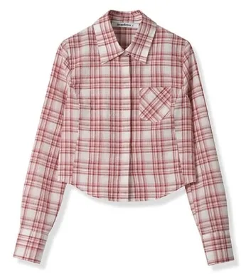 AVANDRESS  |Other Plaid Patterns Casual Style Street Style Long Sleeves