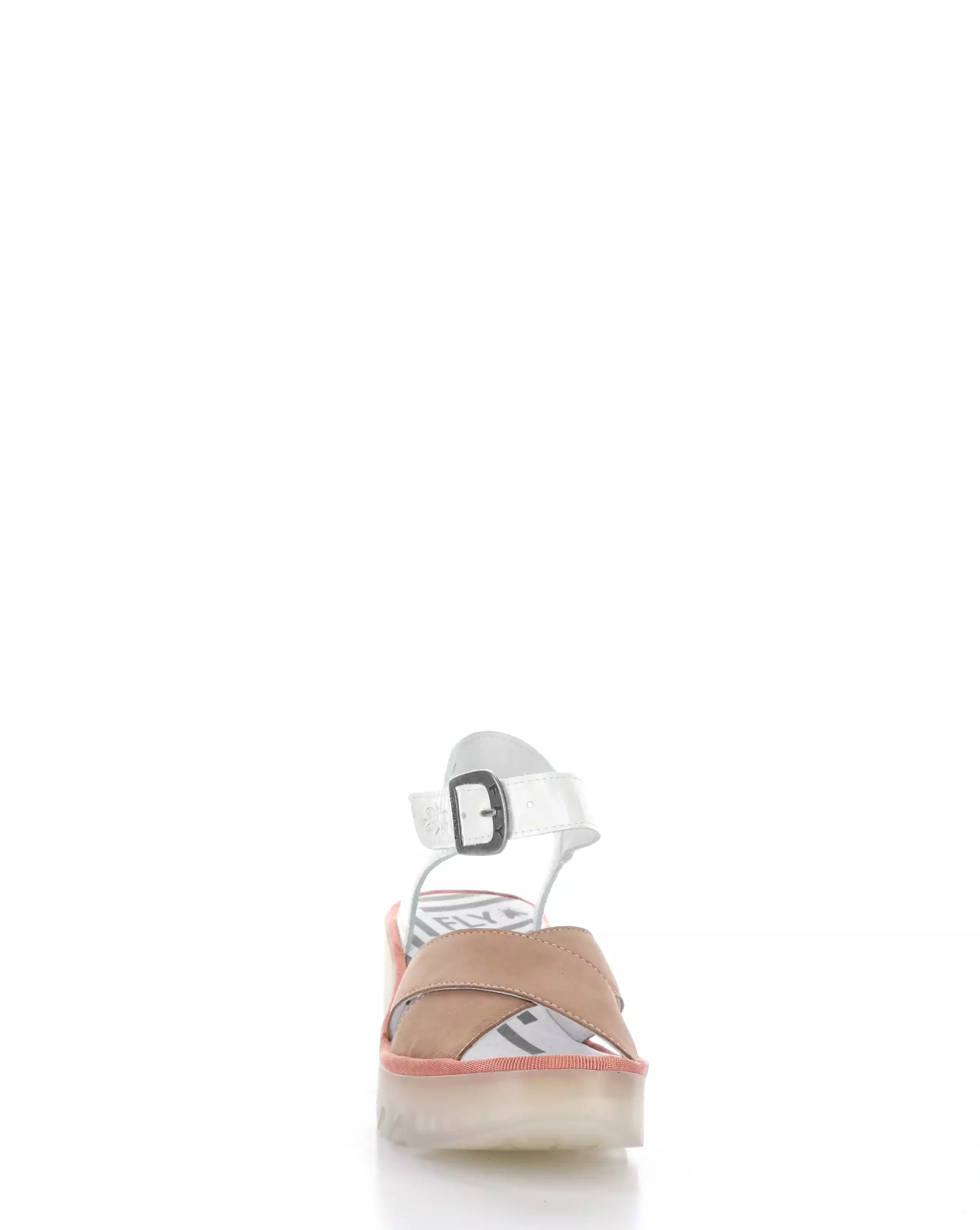 BACE411FLY 001 PINK/OFF WHITE Round toe Sandals