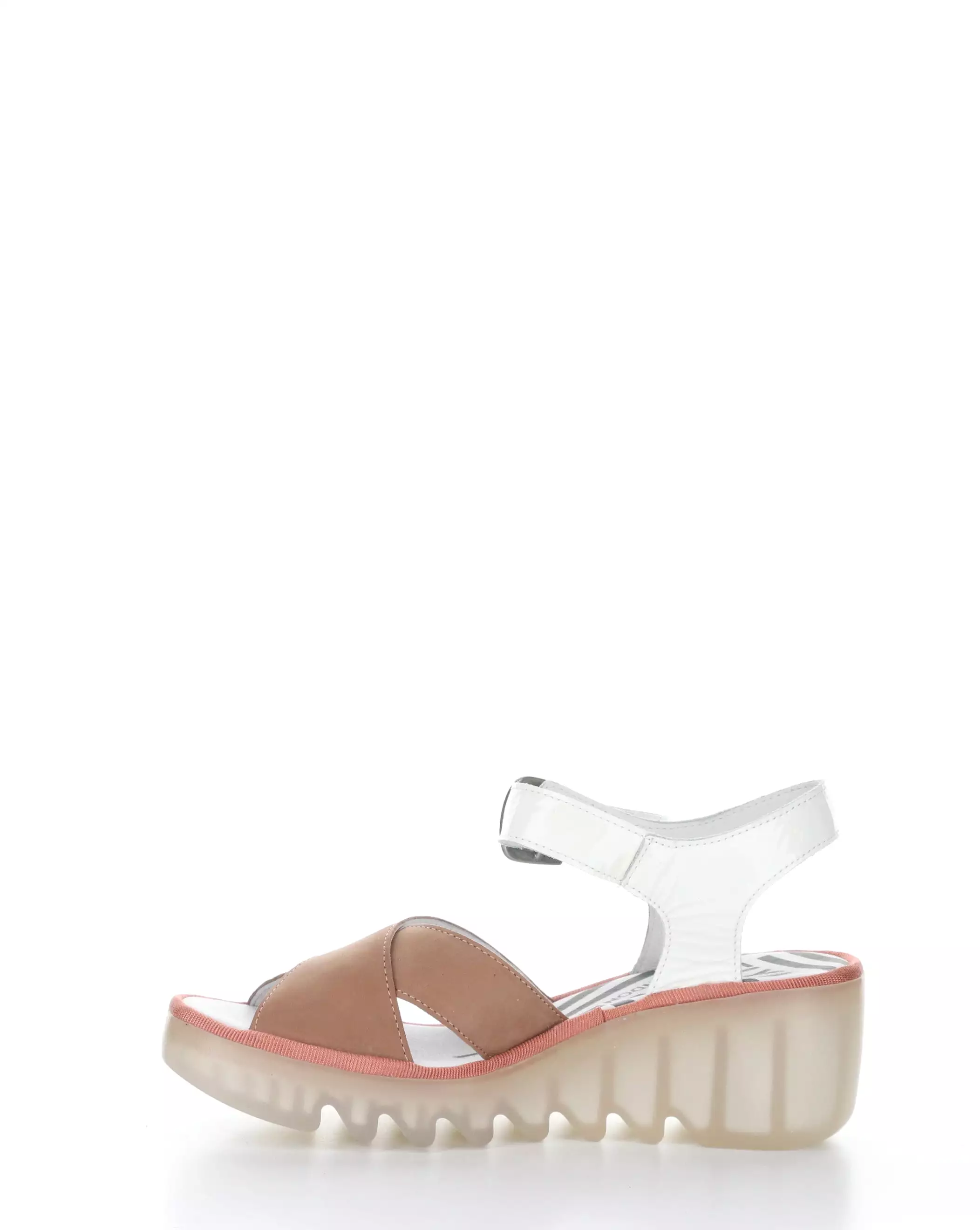 BACE411FLY 001 PINK/OFF WHITE Round toe Sandals