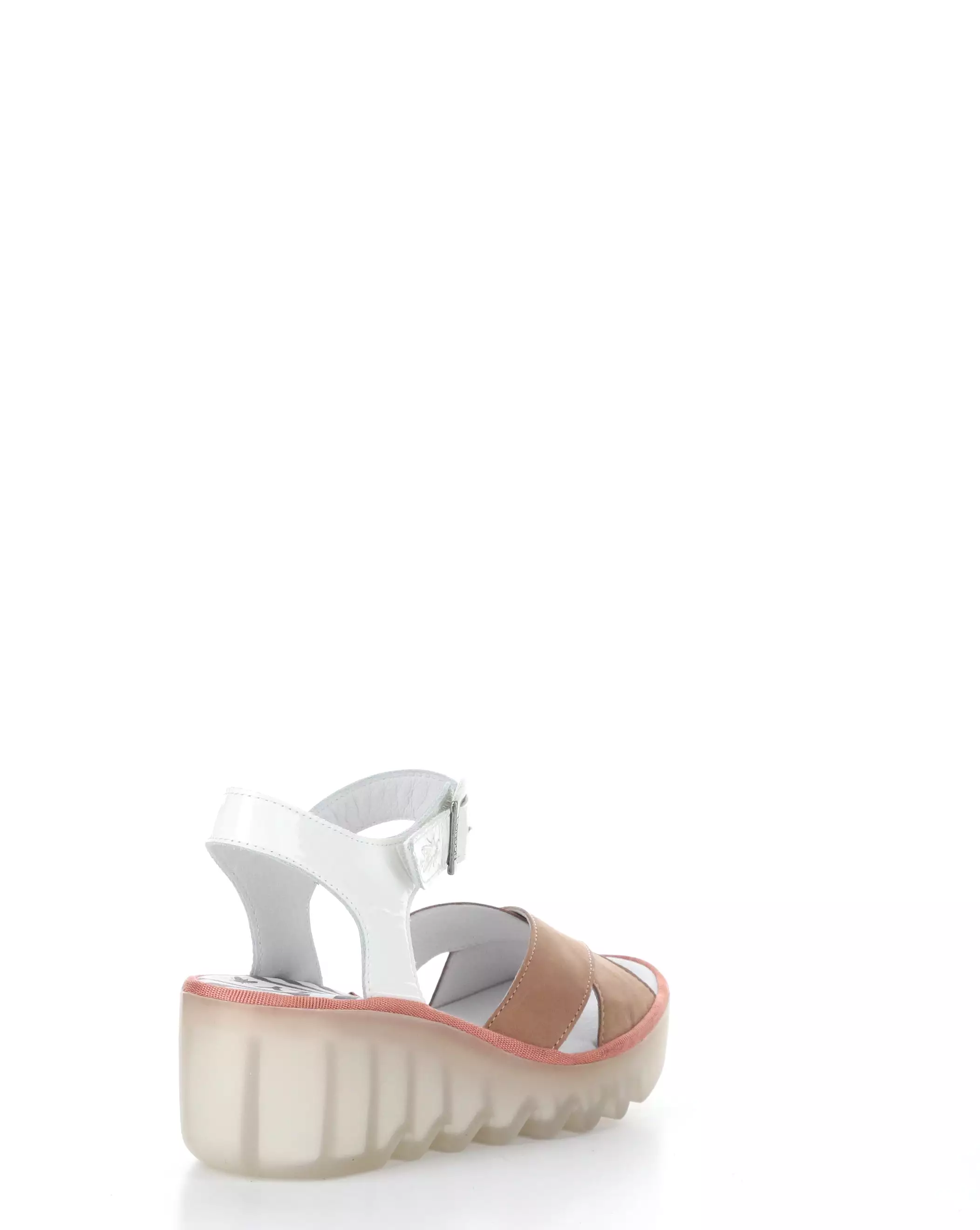 BACE411FLY 001 PINK/OFF WHITE Round toe Sandals