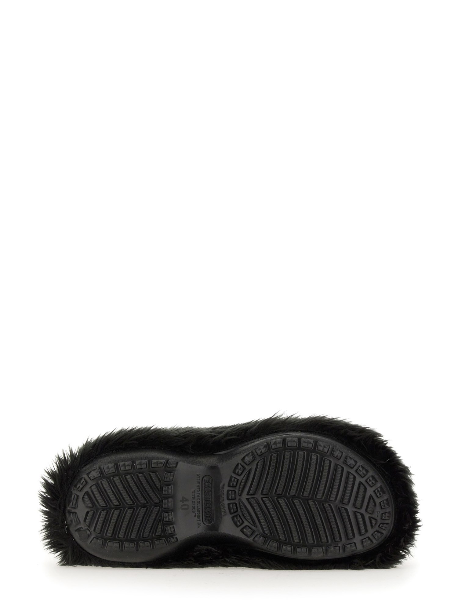 BALENCIAGA    CROCS™ MULES IN ECO FUR