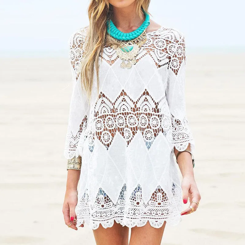 Bali Dreams White Swim Cover Up