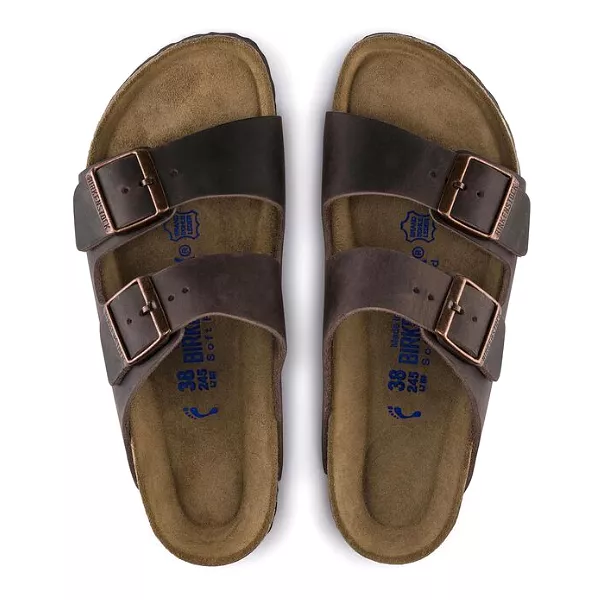 Birkenstock Men's Arizona Soft Footbed Oiled Leather Habana