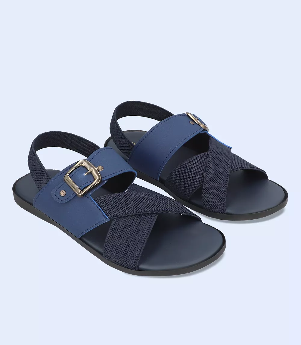 BM5623-NAVY-Men Sandals