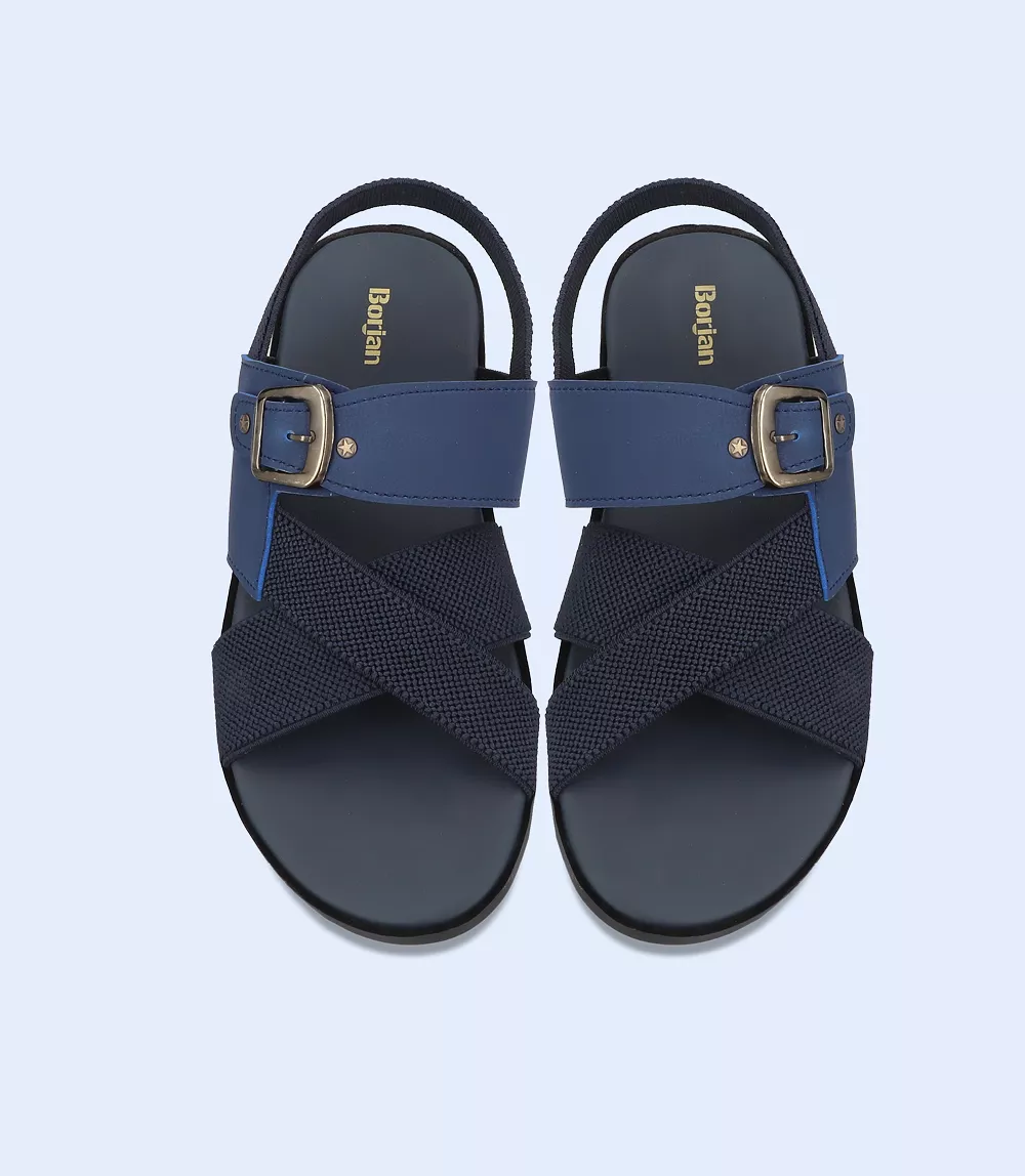 BM5623-NAVY-Men Sandals