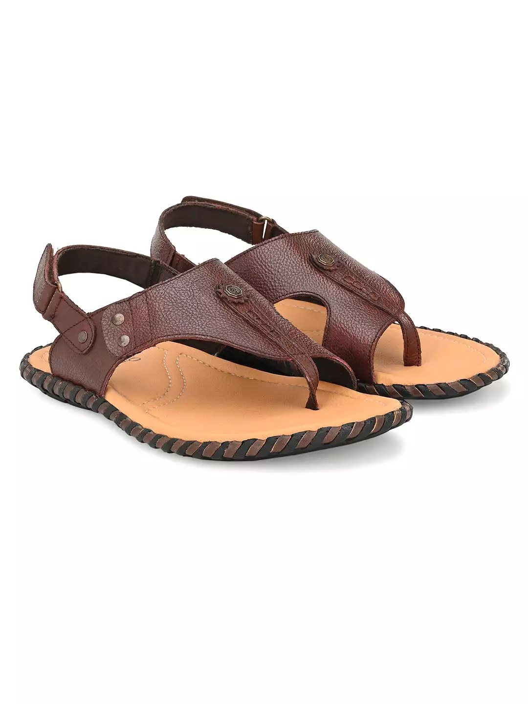 Bordo Unique Leather Sandals For Men