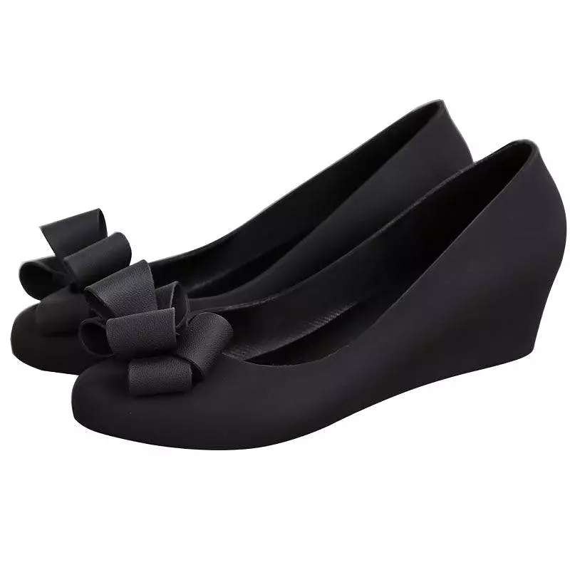 Bowtie Pumps Wedge Shoes