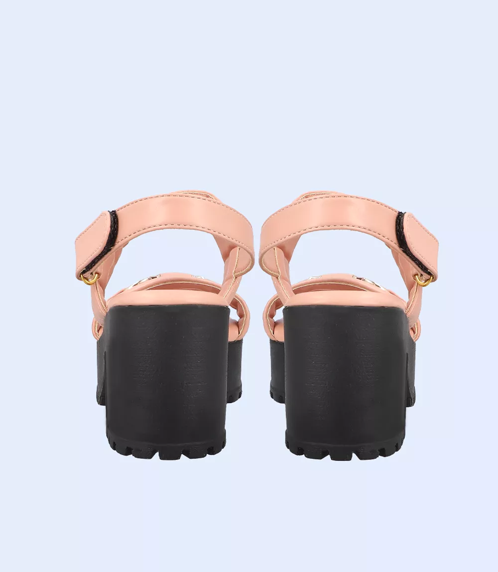 BW9222-TEA PINK-Women Platform Sandals