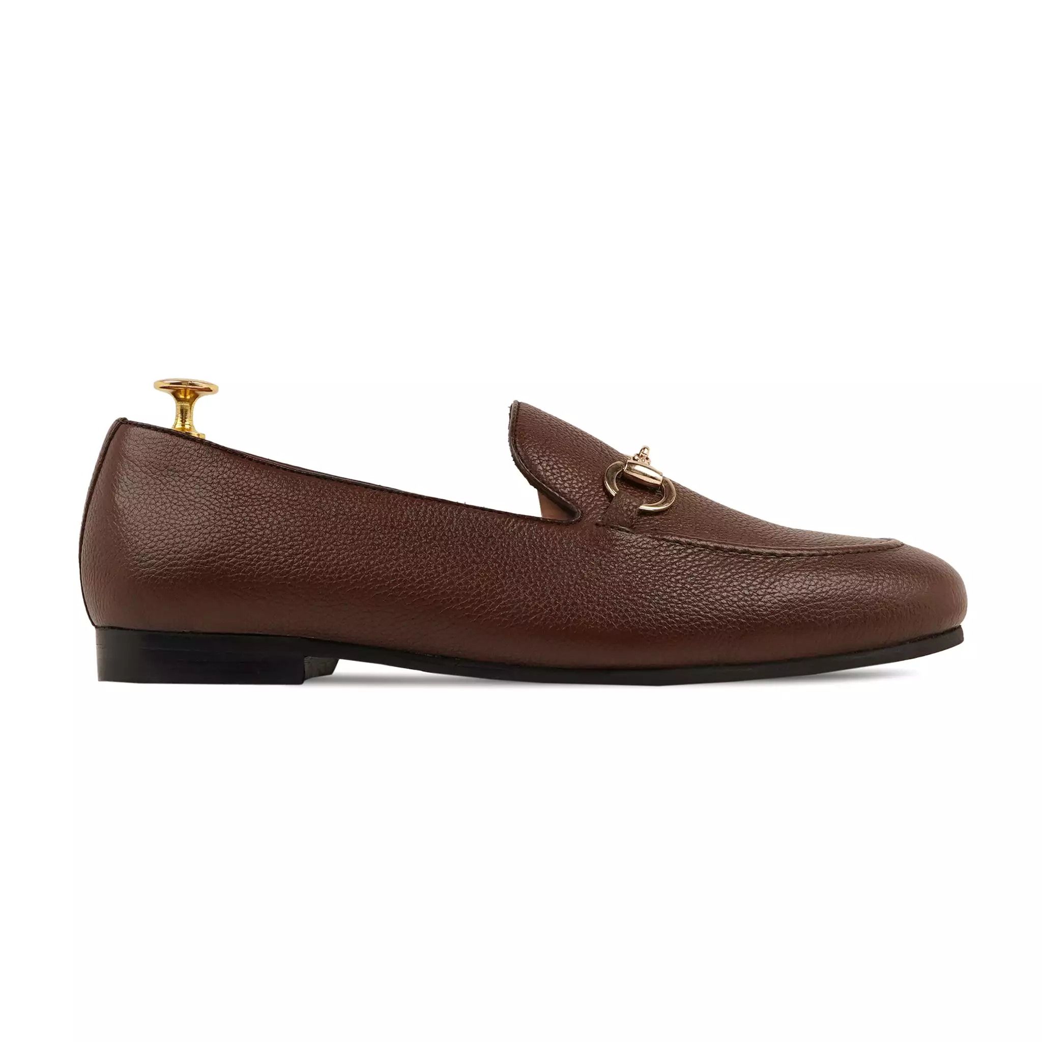 BYRON - BROWN PEBBLE GRAIN LOAFER