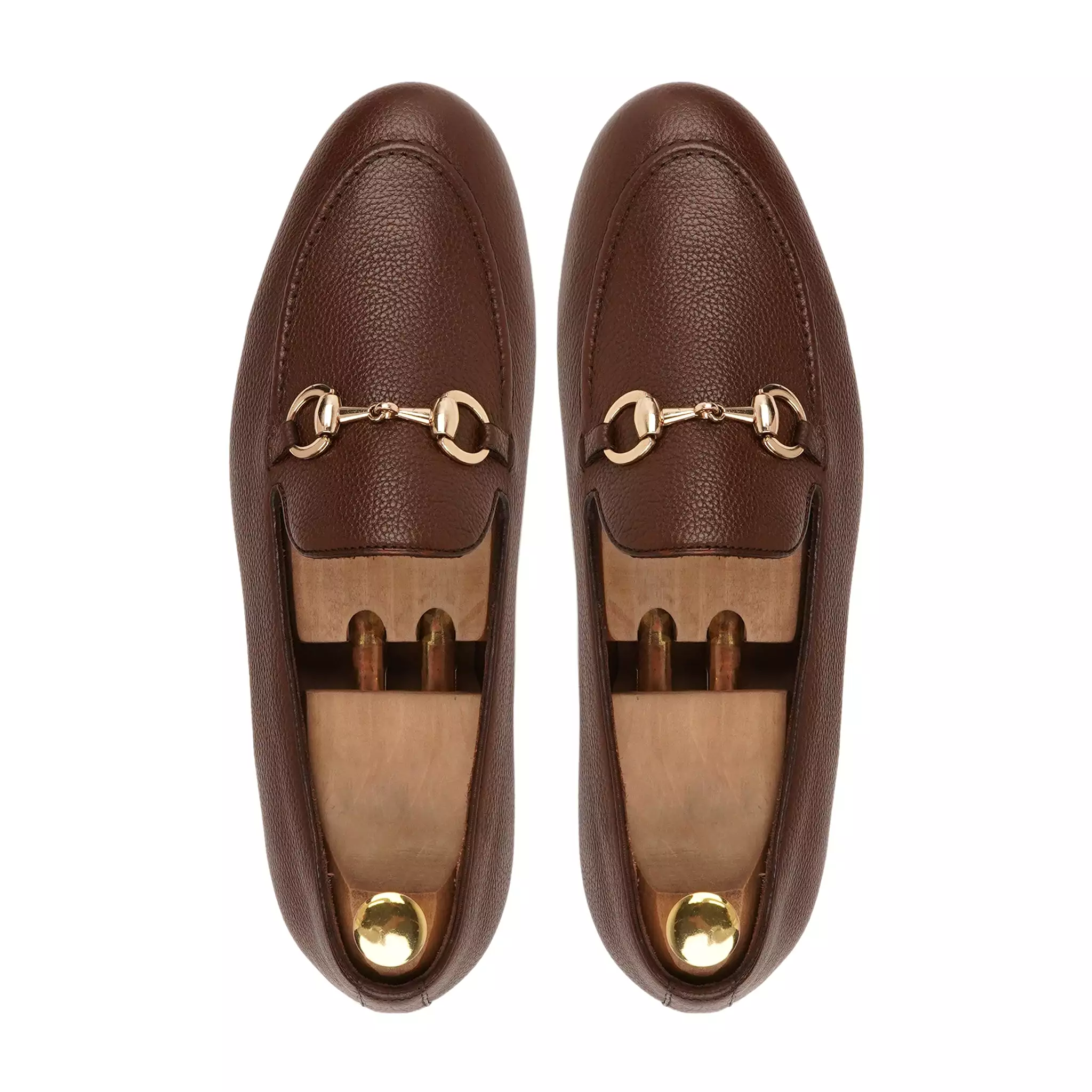 BYRON - BROWN PEBBLE GRAIN LOAFER