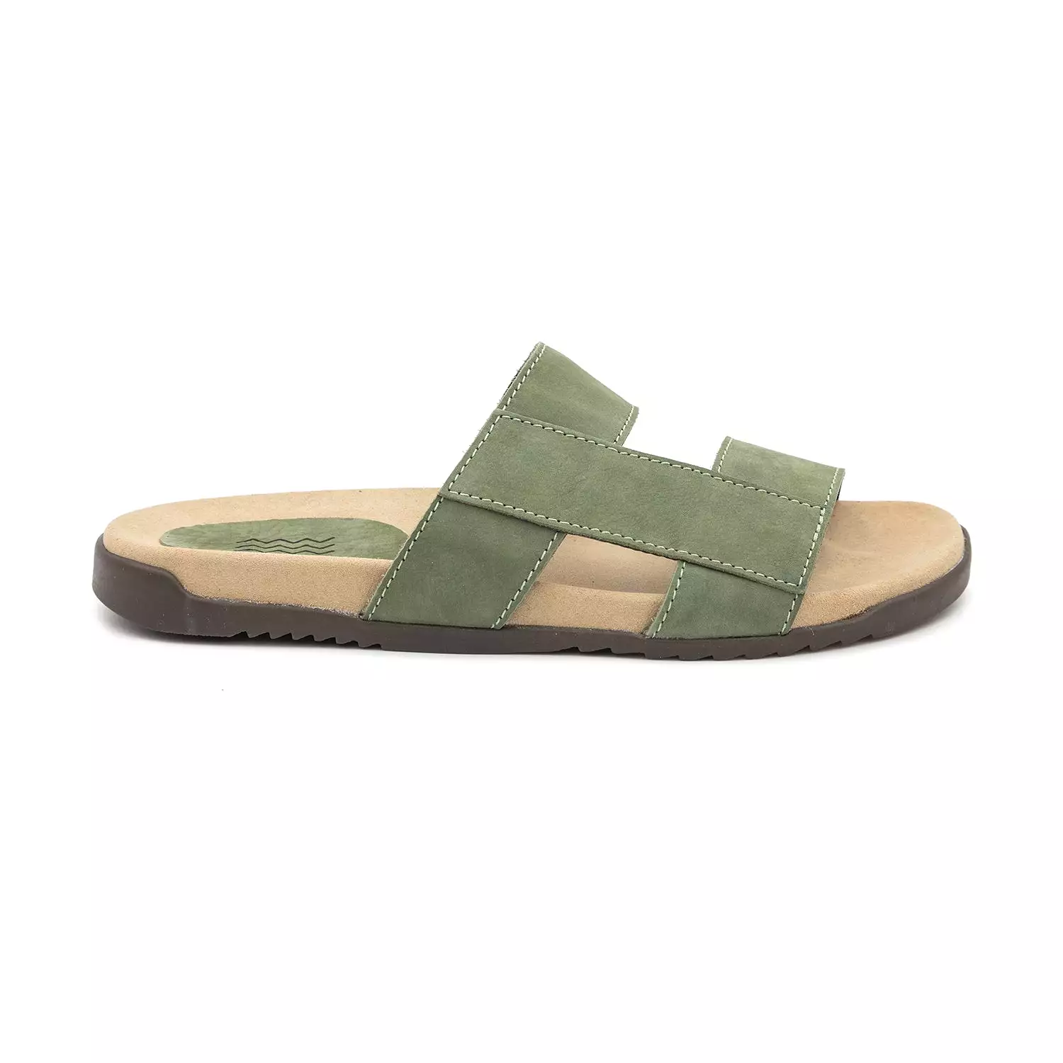 Classic Leather Sandal For Men - 2428 Bot Nobuck