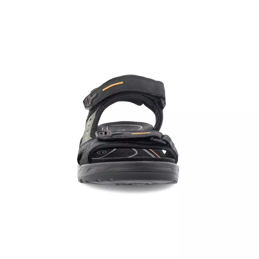 Ecco Men's Yucatan Sandal - Black/Mole/Black