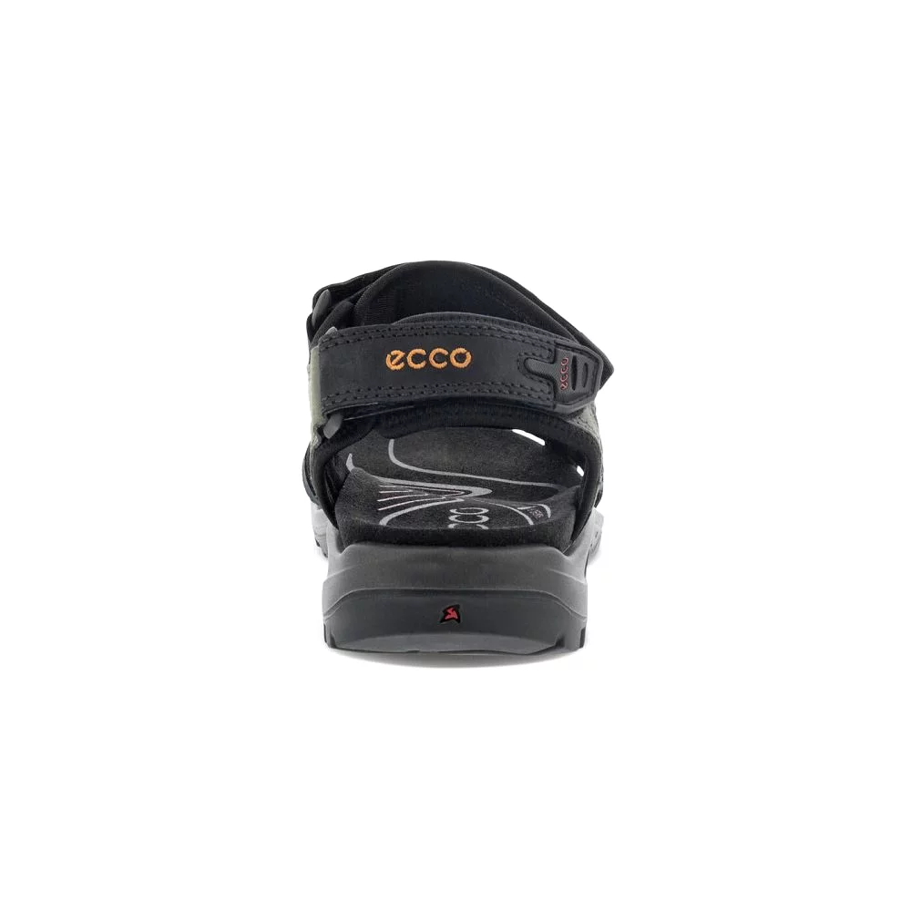 Ecco Men's Yucatan Sandal - Black/Mole/Black