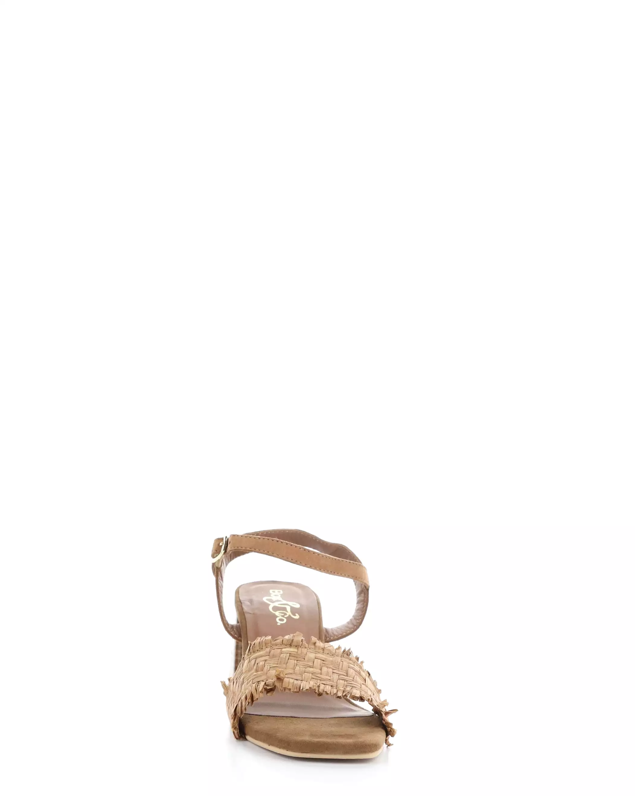 GERA TAN Round Toe Sandals