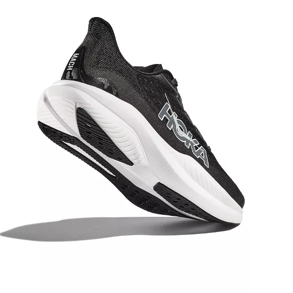 HOKA Men's Mach 6 (Medium Width) Black/White