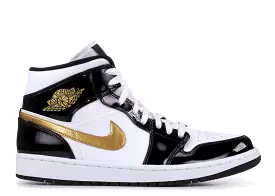 Jordan Retro 1’s Mid Patent Black Gold Men