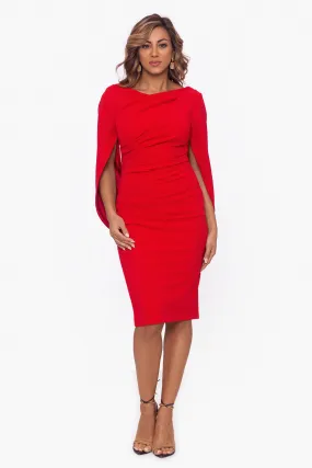 Jordan Short Scuba Crape Draped Back Dress