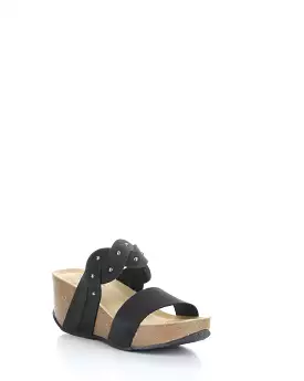 LARINO BLACK Slip-on Sandals