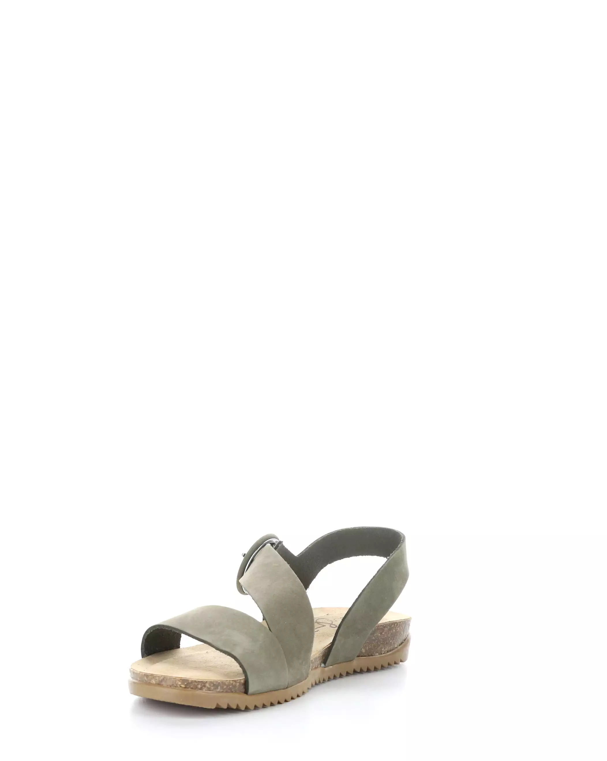 LAVIS FOREST GREEN Round toe Sandals