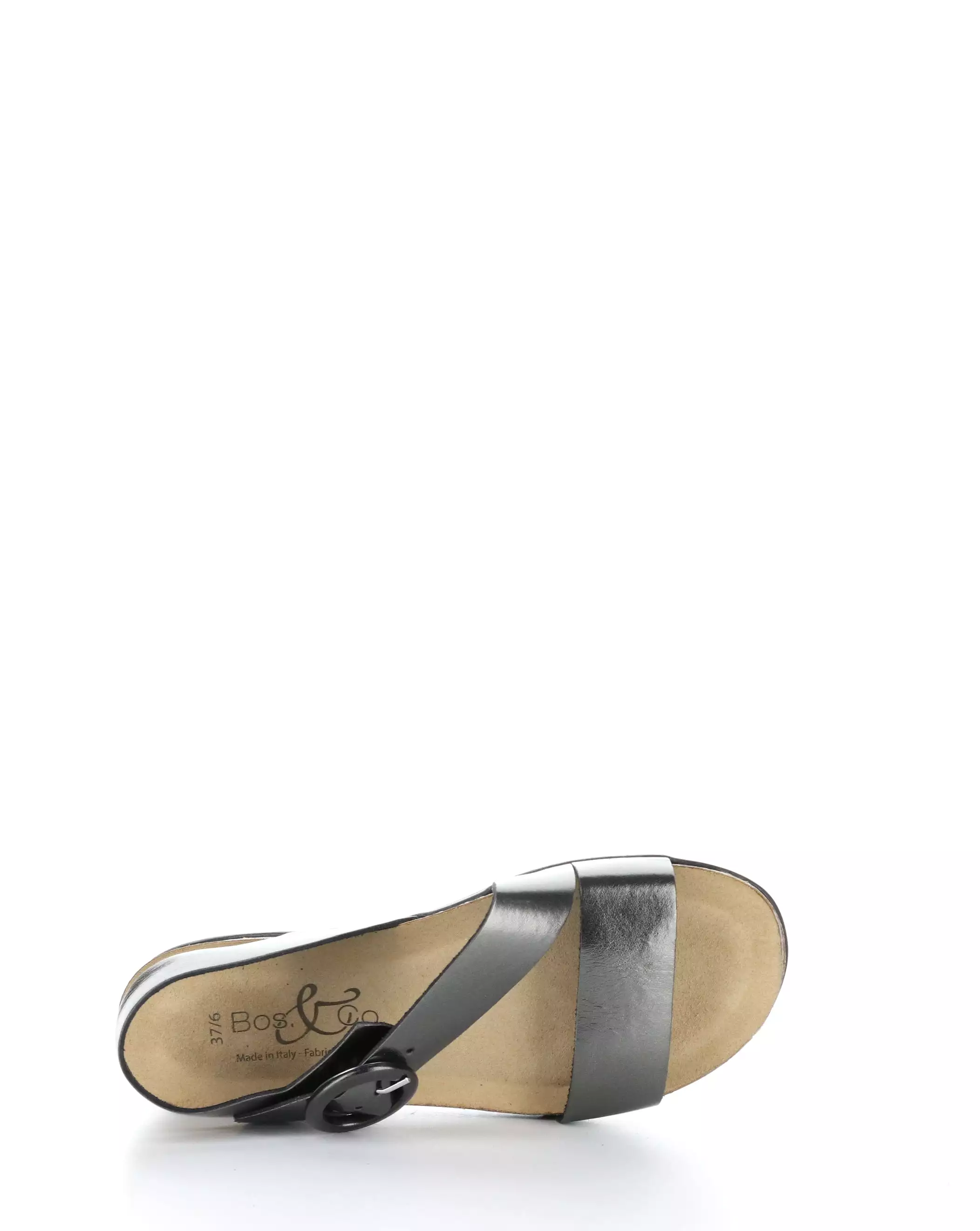 LAVIS PEWTER Round toe Sandals