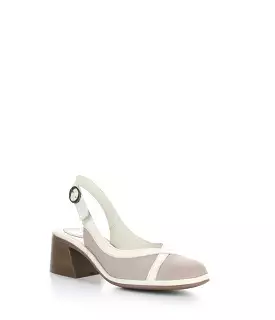 LEVO375FLY 003 CONCRETE/OFFWHT Round Toe Sandals