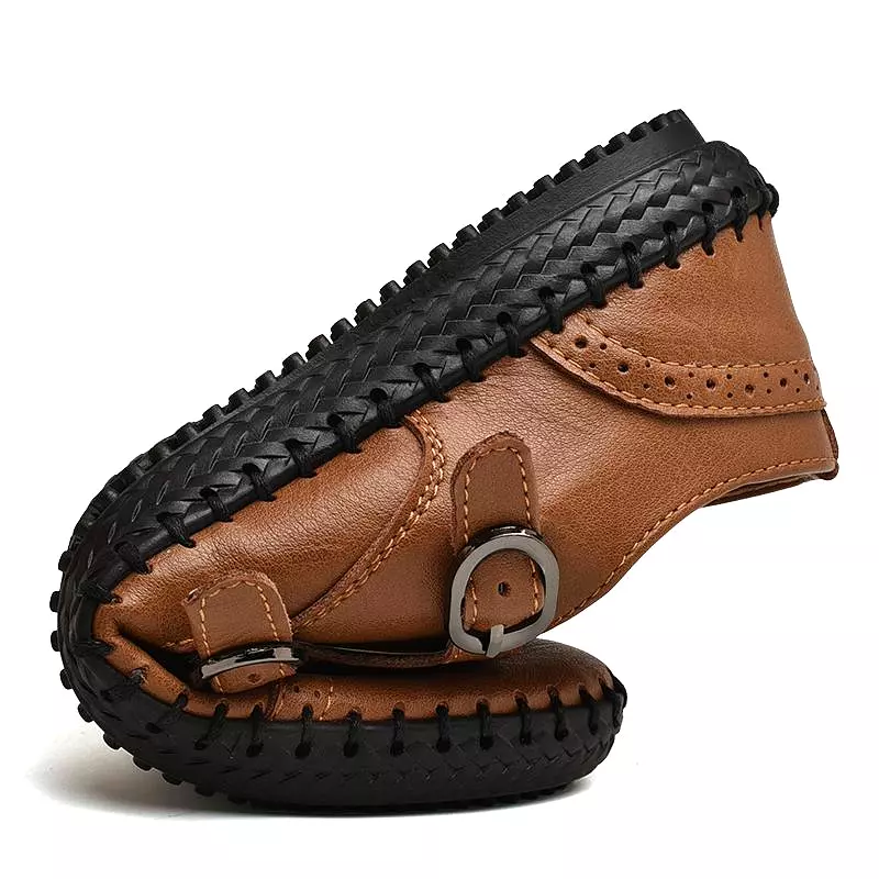 Men Breathable Leather Loafers