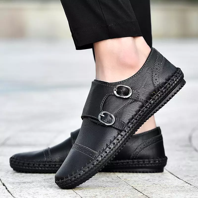 Men Breathable Leather Loafers