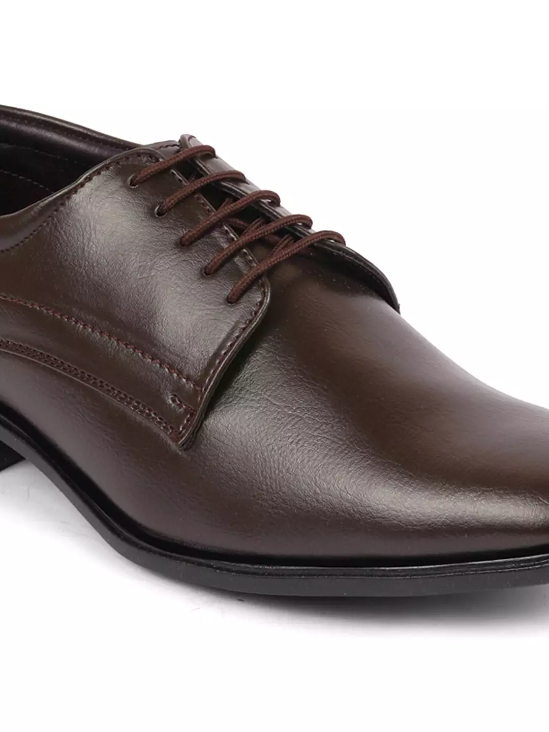 Men Brown Formal Office Dress Lace Up Derby Shoes