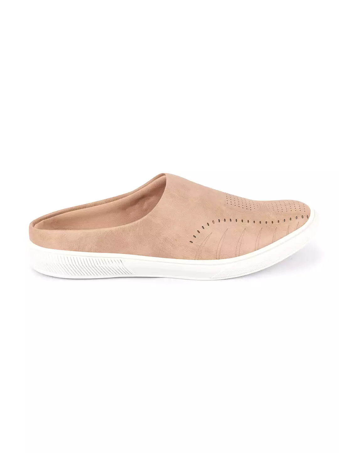 Men Chikku Back Open Stylish Design Slip On Shoes