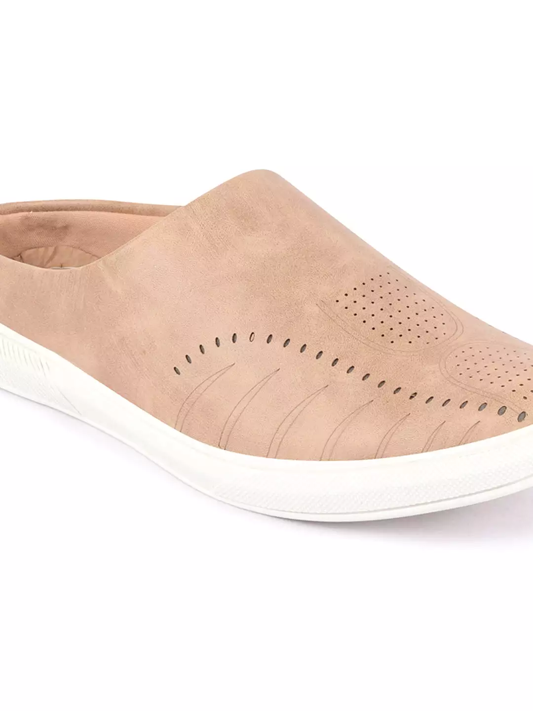 Men Chikku Back Open Stylish Design Slip On Shoes