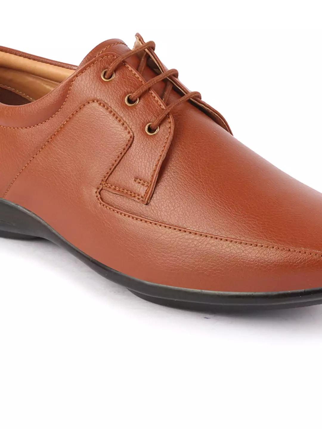 Men Tan Formal Office Meetings All Day Long Outdoor Lace Up Shoes