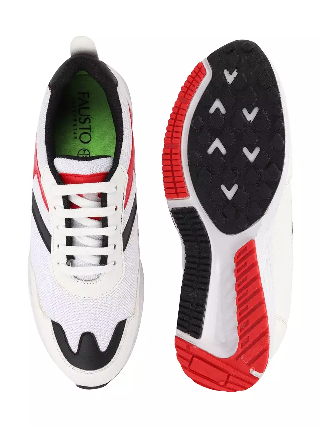 Men White Sports & Outdoor Running Shoes