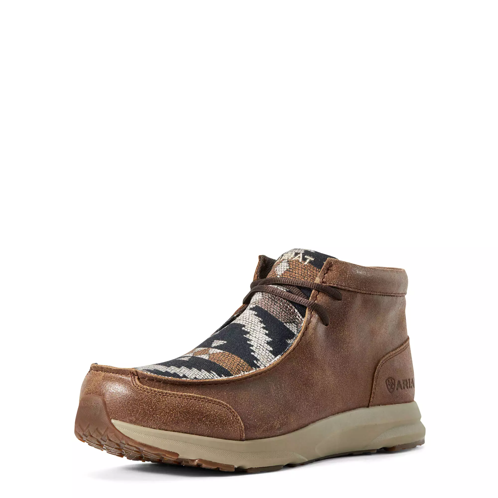 Men's Ariat Spitfire Wicker Navy Aztec Print Moc Boots