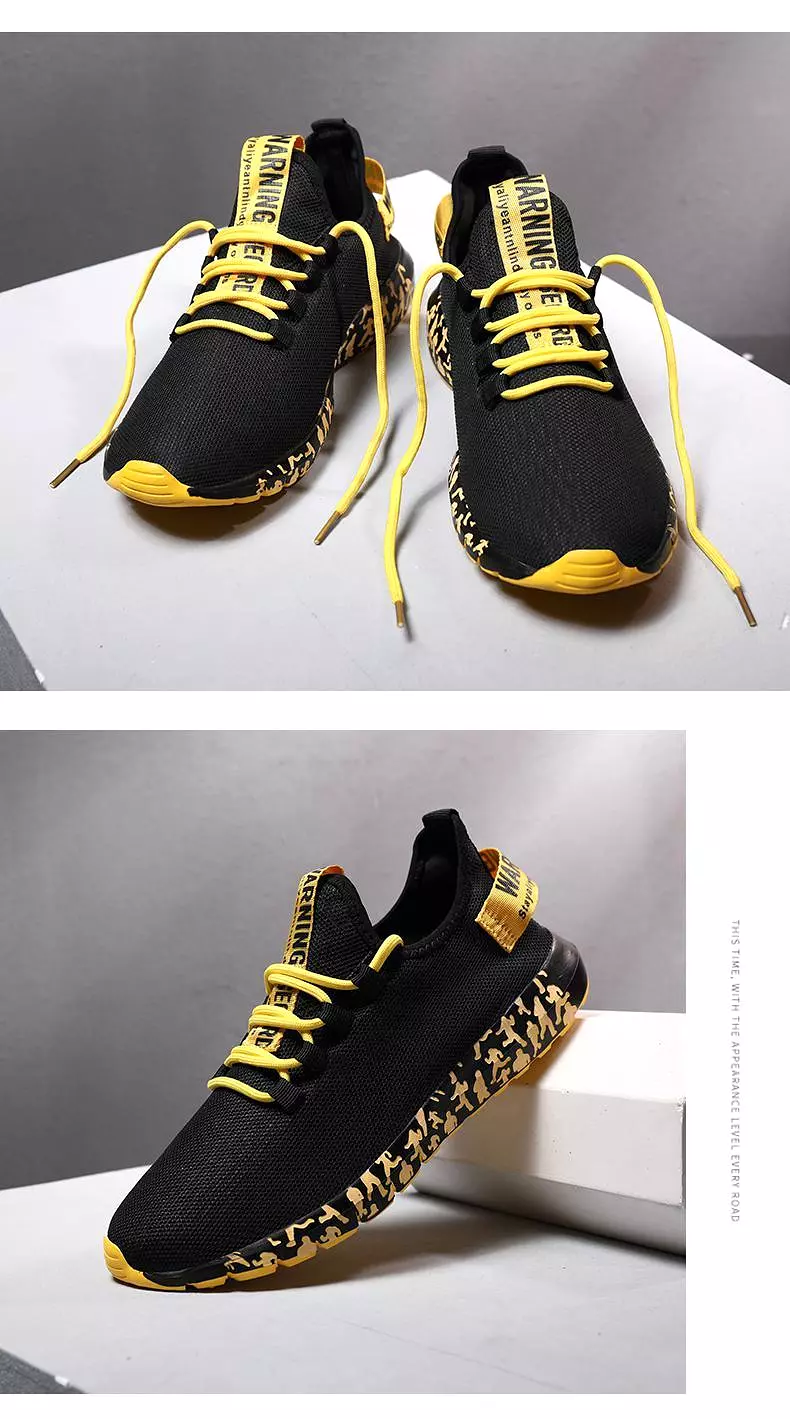 New Casual Men Breathable Summer Mesh Sneakers