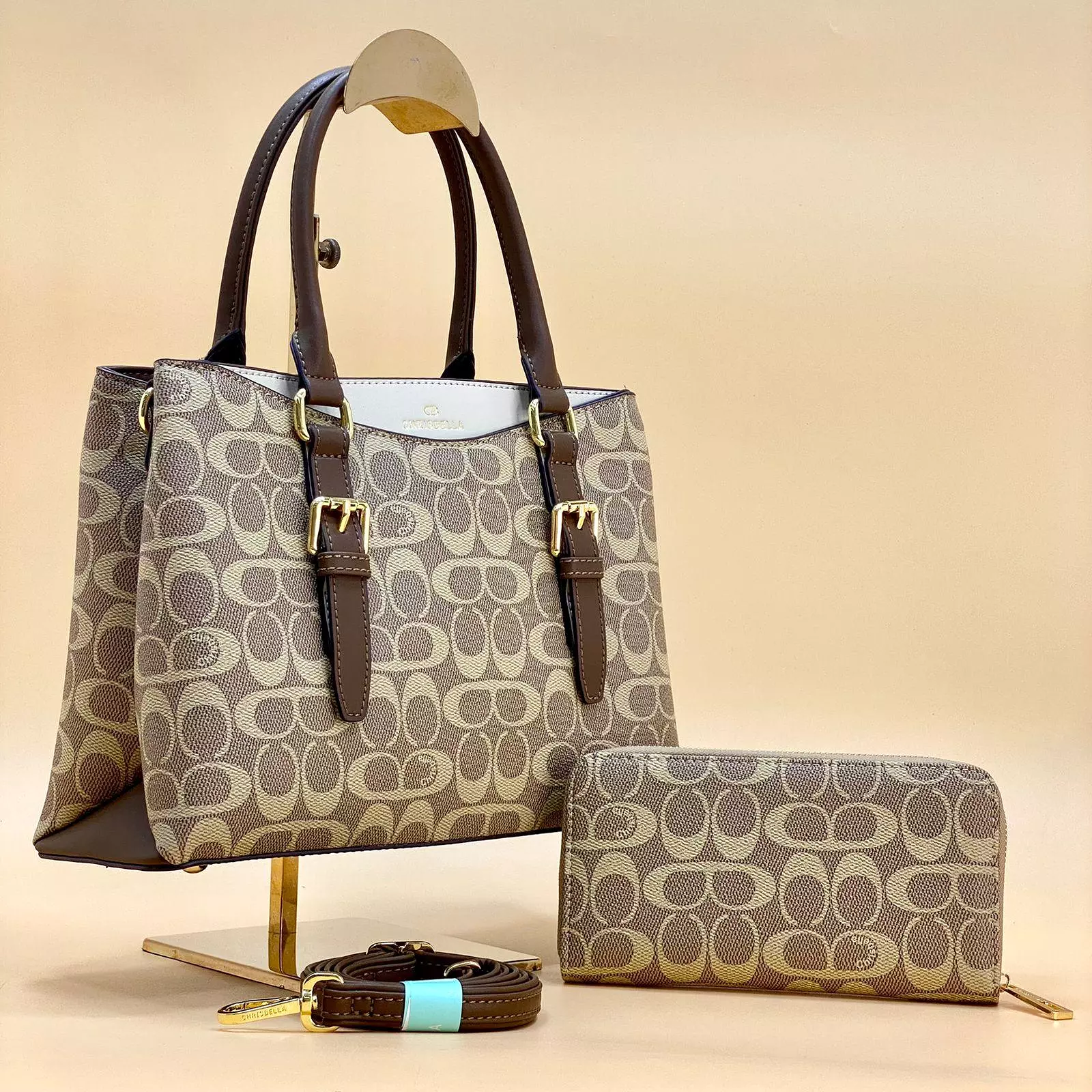 NEW CHRIBELLA  , WOMEN HANDBAGS 2IN1 B338