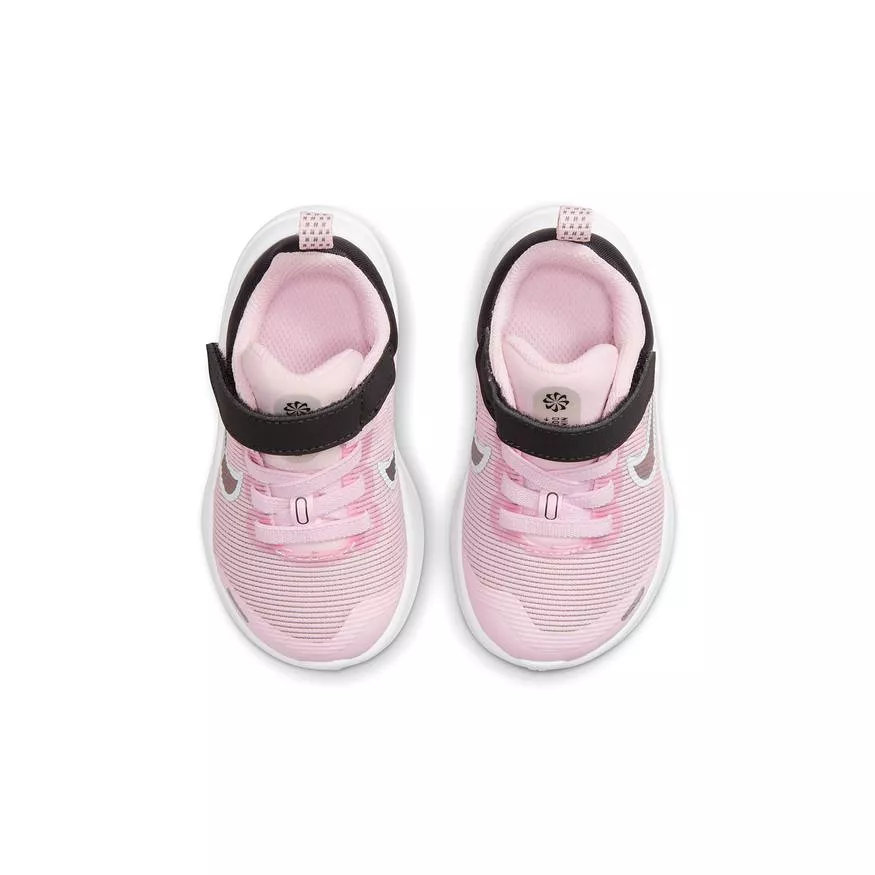 Nike Pink Foam/Flat Pewter Downshifter 12 Toddler Sneaker