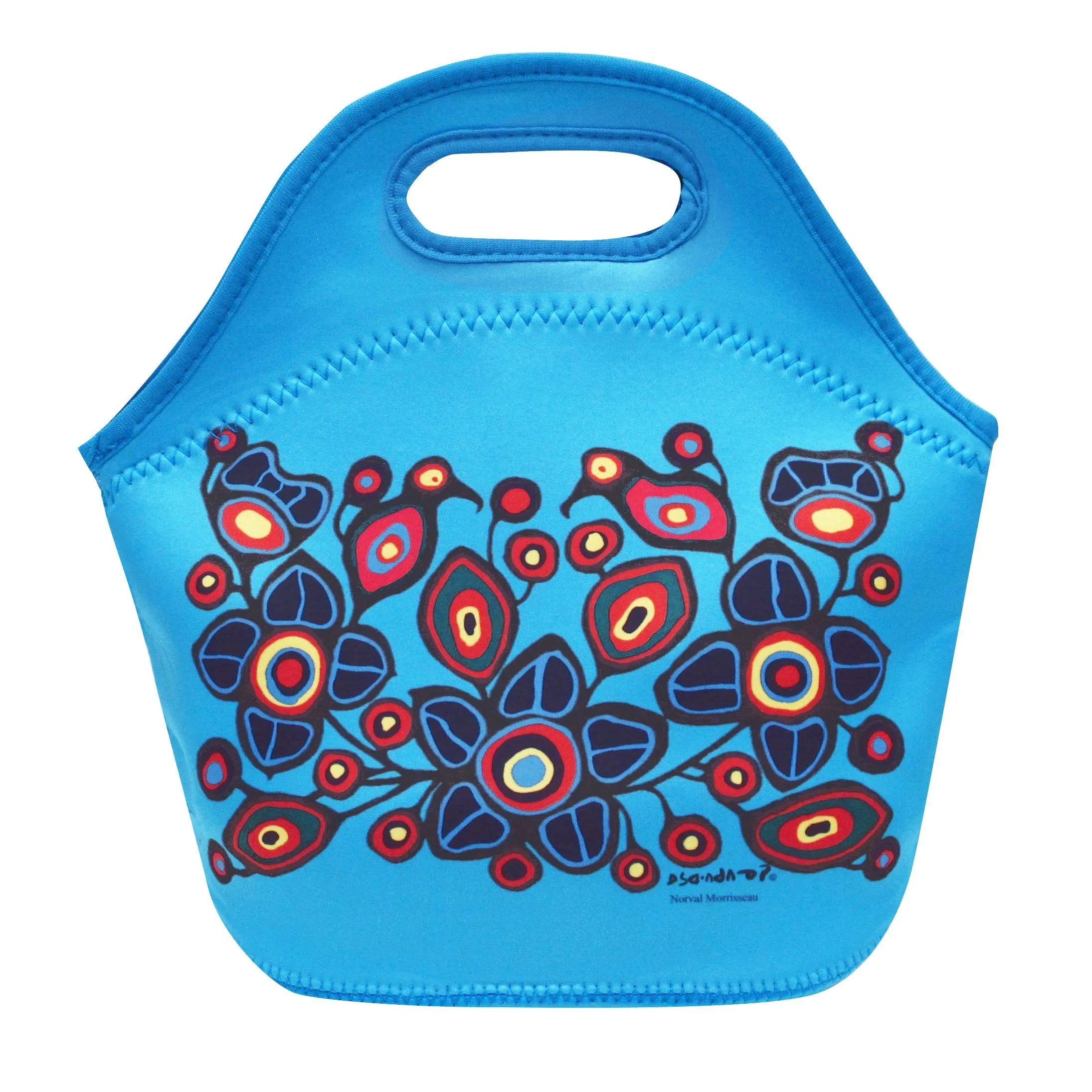 Norval Morrisseau Flowers and Birds Insulated Lunch Bag