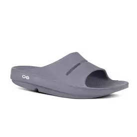 Oofos Ooahh Recovery Slide Sandal - Slate