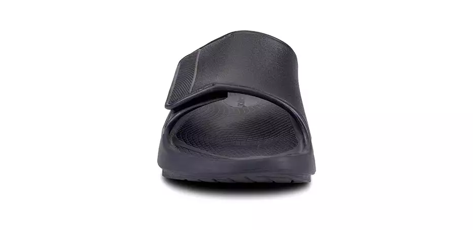 Oofos Ooahh Sport Flex Recovery Slide Sandal - Matte Black