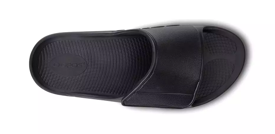 Oofos Ooahh Sport Flex Recovery Slide Sandal - Matte Black