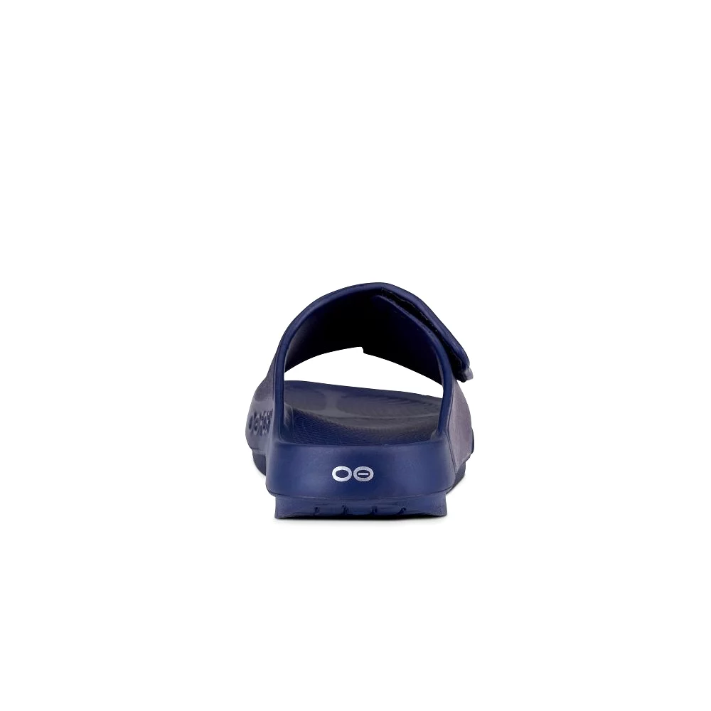 Oofos Ooahh Sport Flex Recovery Slide Sandal - Navy