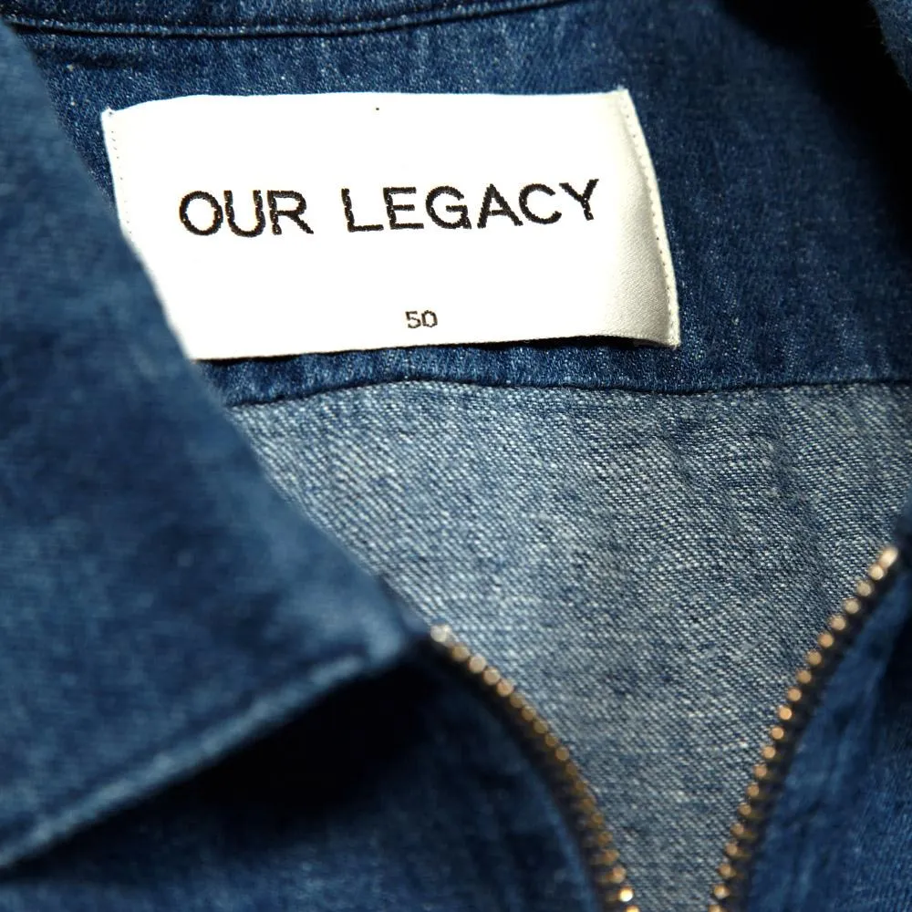 Our Legacy Half Zip ShirtMid Wash