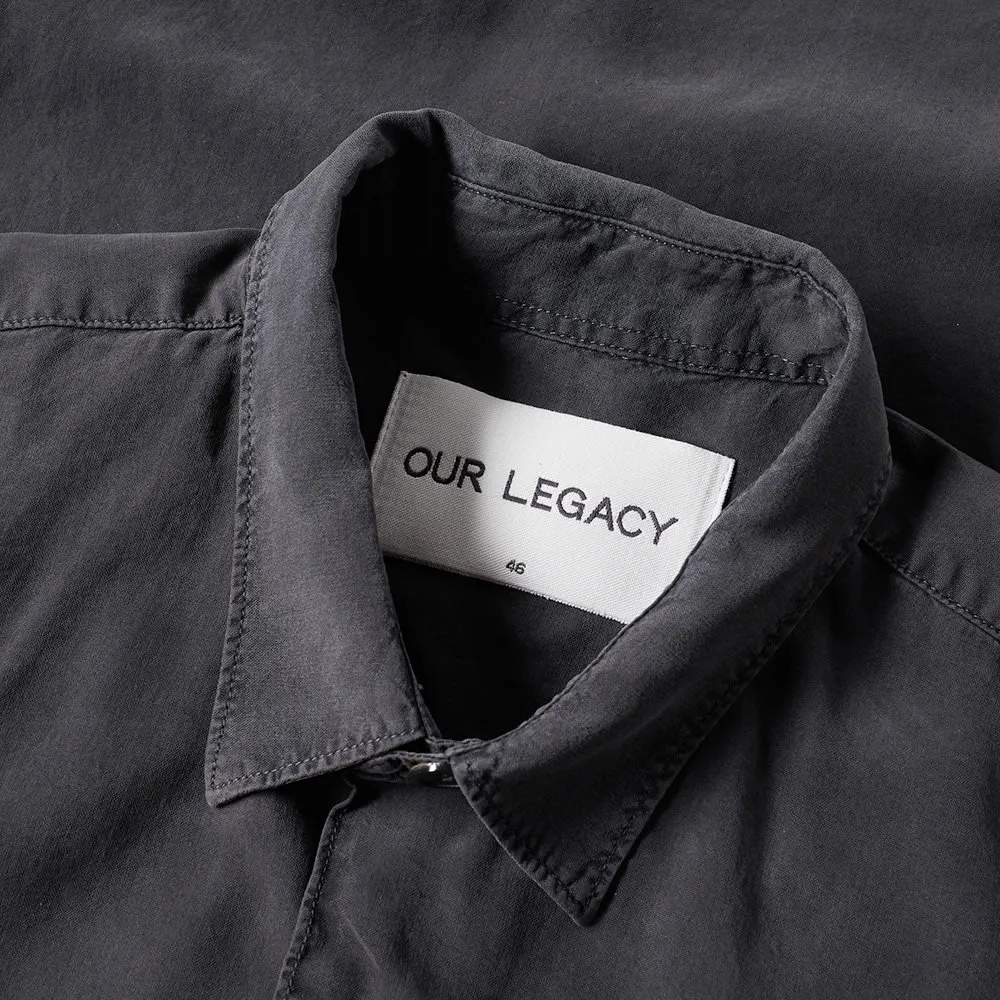 Our Legacy Initial ShirtCharcoal Fine Silk