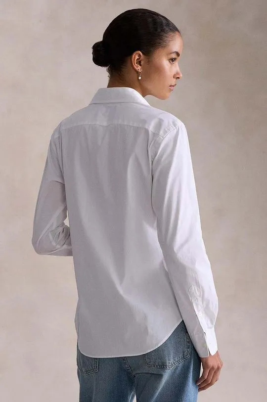 Polo Ralph Lauren cotton shirt women's white color